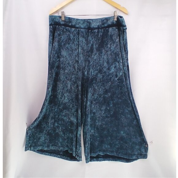 Torrid Crop Pull-On Wide Leg Super Soft High-Rise Stretchy Waist Culotte Pants - Picture 5 of 9